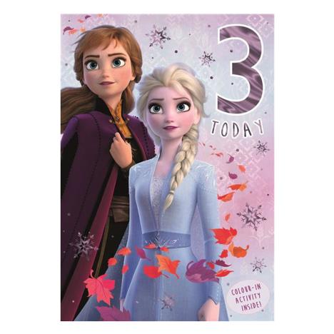 3 Today Disney Frozen 3rd Birthday Card £2.50